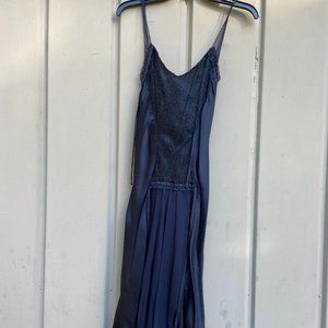 Women's Navy Blue Slip Dress